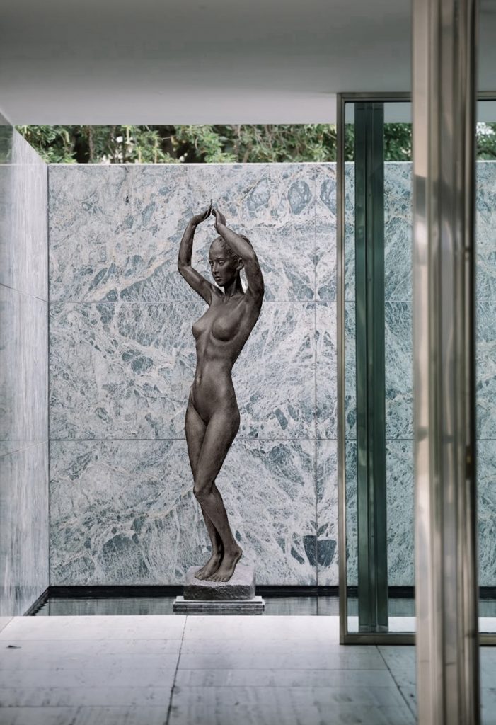 Bronze figure commission